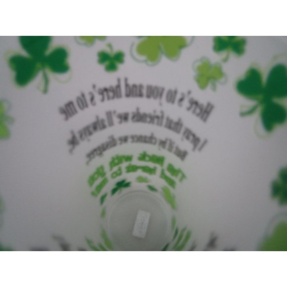 Irish Novelty Toast Frosted Pint Glass St Patricks Day Beer GUC Minor Flaw - Picture 7 of 10